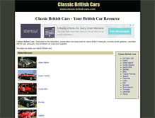 Tablet Screenshot of classic-british-cars.com